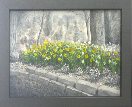 Grayscale: Daffodils